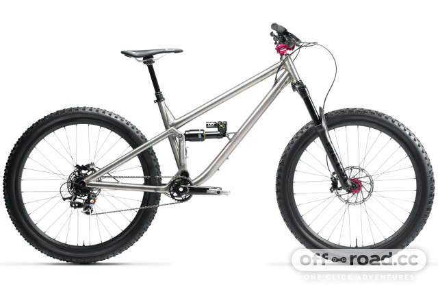 Titanium full suspension mountain on sale bike